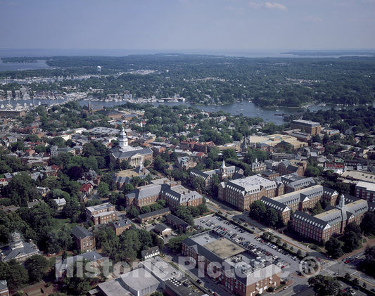 Annapolis, MD Photo - Aerial View of Annapolis, The Maryland Capital