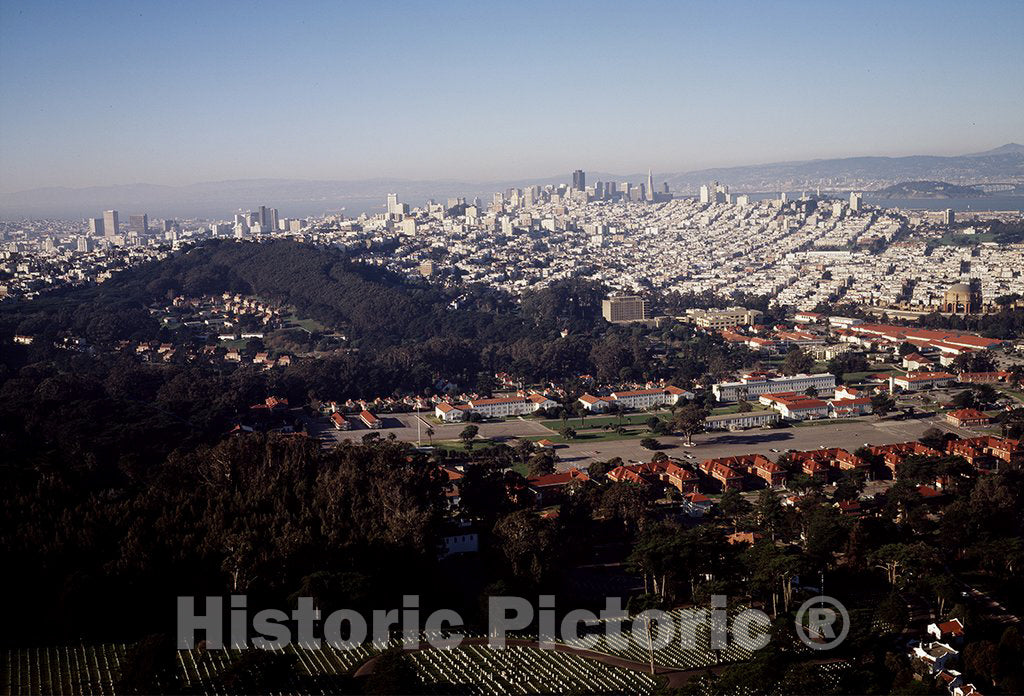 San Francisco, CA Photo - Aerial view of San Francisco, California, with downtown in the distance
