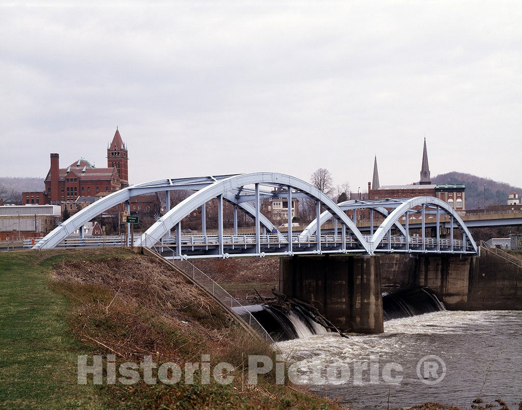 Cumberland, MD Photo - Blue Bridge Over The Potomac River at Cumberland, Maryland