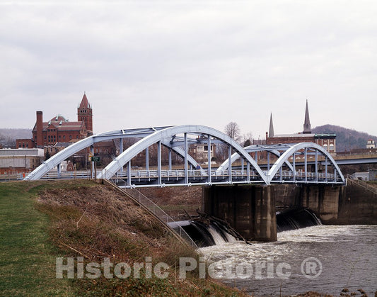 Cumberland, MD Photo - Blue Bridge Over The Potomac River at Cumberland, Maryland