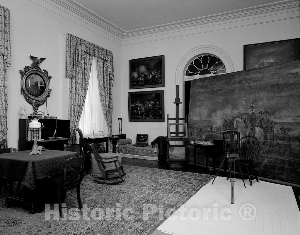 Photo - Interior of Robert E. Lee Mansion in Arlington Cemetery, Virginia- Fine Art Photo Reporduction
