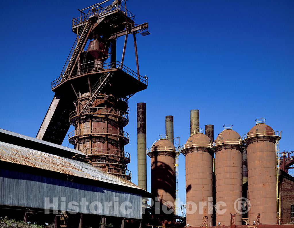 Birmingham, AL Photo - Sloss Furnaces, Now Abandoned, which Burned for 90 Years During Birmingham, Alabama's Days as The Steel City of The South