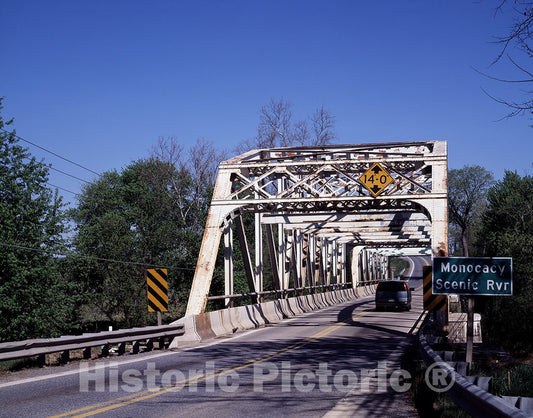 Monacacy River, MD Photo - Bridge Over The Monacacy River, Maryland