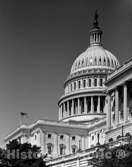 Photo- U.S. Capitol, topped by Thomas Crawford's Statue of Freedom, Washington, D.C. 1 Fine Art Photo Reproduction