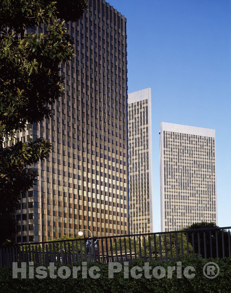 Los Angeles, CA Photo - Skyscrapers, Los Angeles, California
