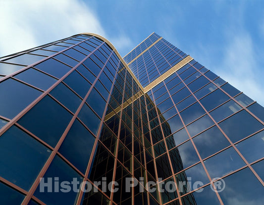 Photo - Detail of modern office building exterior- Fine Art Photo Reporduction