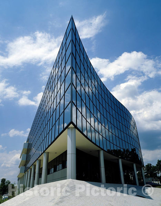 Photo - Modern Office Building, Photoed in The 1980s- Fine Art Photo Reporduction