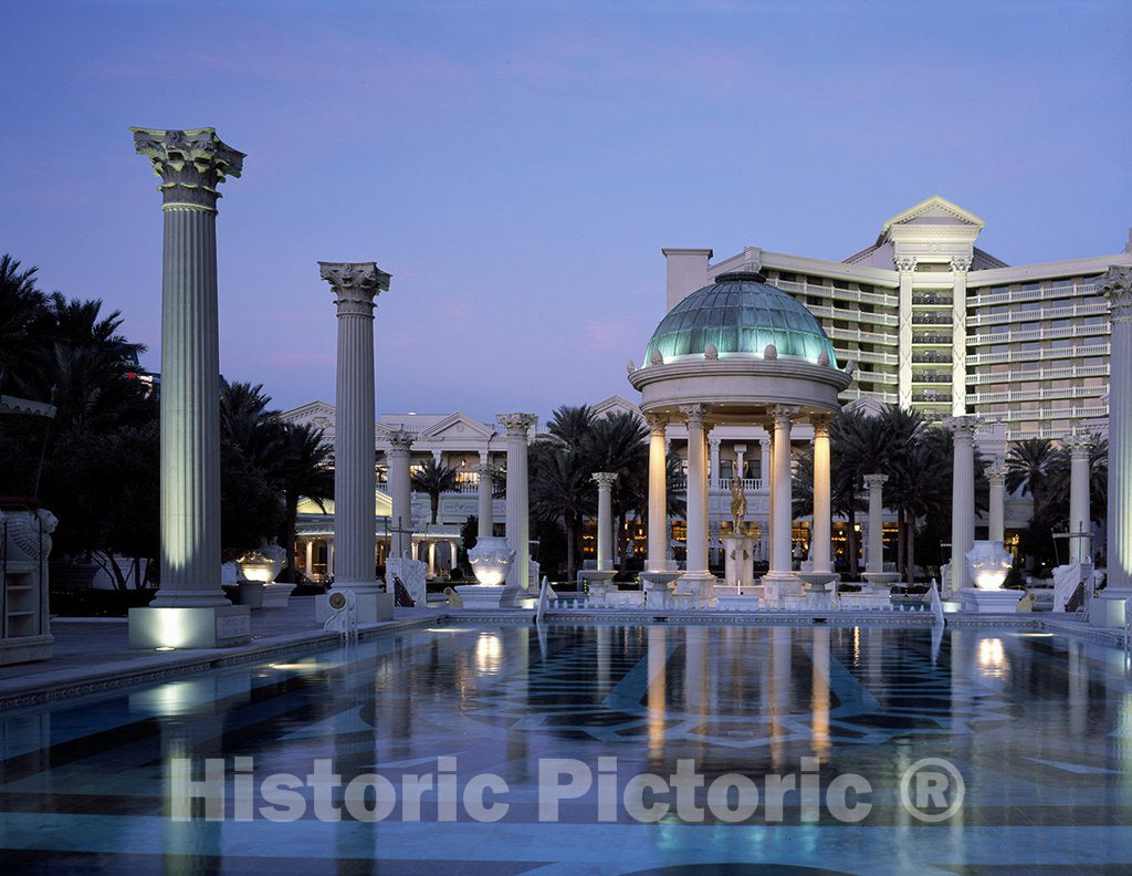 Las Vegas, NV Photo - Pool at Caesars Palace Hotel and Casino in Las Vegas, Nevada