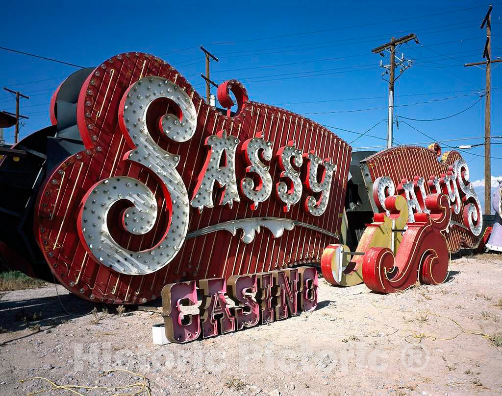 Photo - Remnants of famous signs at the"Neon Boneyard" in Las Vegas, Nevada- Fine Art Photo Reporduction