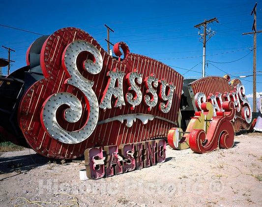 Photo - Remnants of famous signs at the"Neon Boneyard" in Las Vegas, Nevada- Fine Art Photo Reporduction