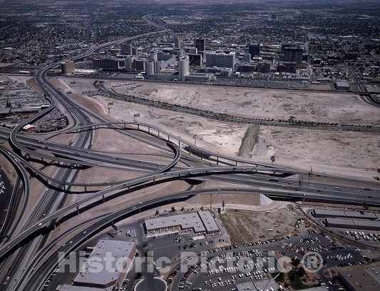 Las Vegas, NV Photo - Aerial View of Highways Outside Las Vegas, Nevada