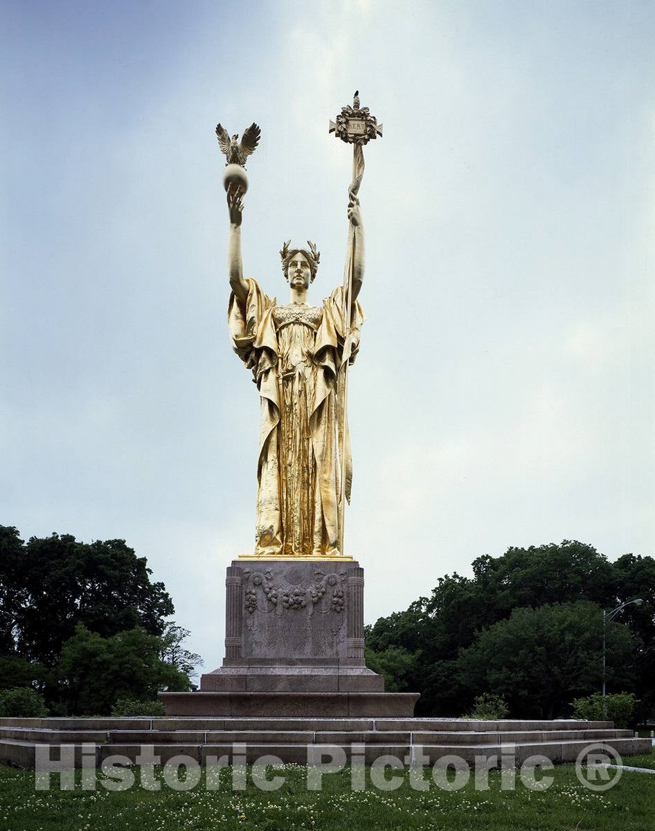 Photo - Daniel Chester French's Reproduction of his Republic Statue Stands in Jackson Park, Chicago, Illinois- Fine Art Photo Reporduction