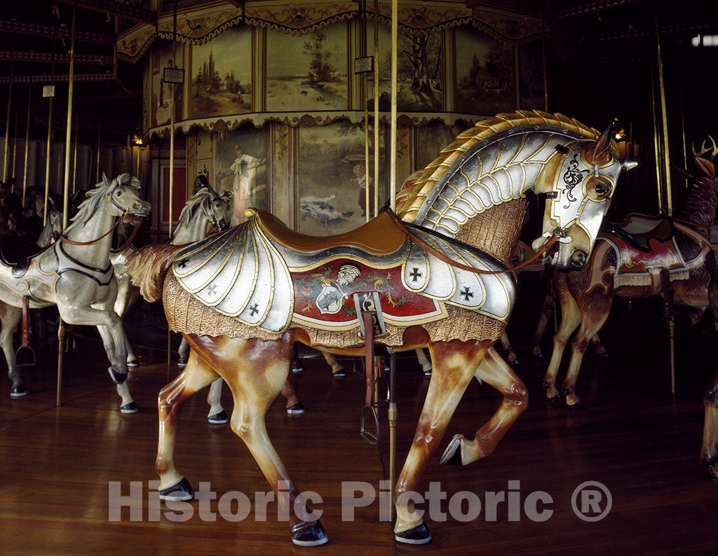 Burlington, CO Photograph - The Kit Carson County Carousel, Built in 1905 in Philadelphia and Moved to Burlington, Colorado in 1928, was Restored in 1976 as a Bicentennial Project