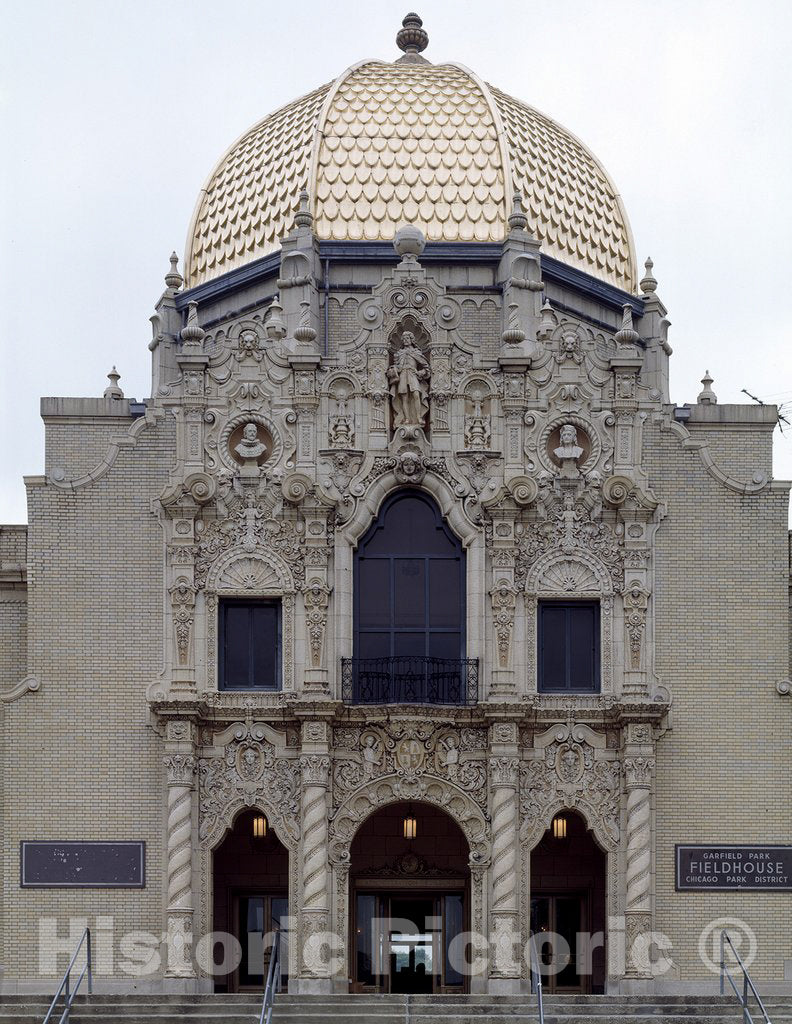 Chicago, IL Photo - in 1928, The West Park Commission Constructed The Gold Dome Building in Garfield Park as a New Administrative Headquarters Building.