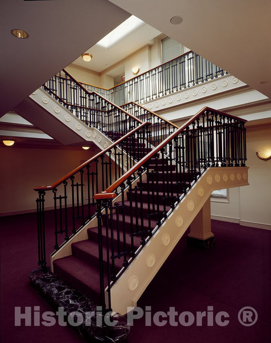 Possibly Washington, DC Photo - Office building staircase and balcony