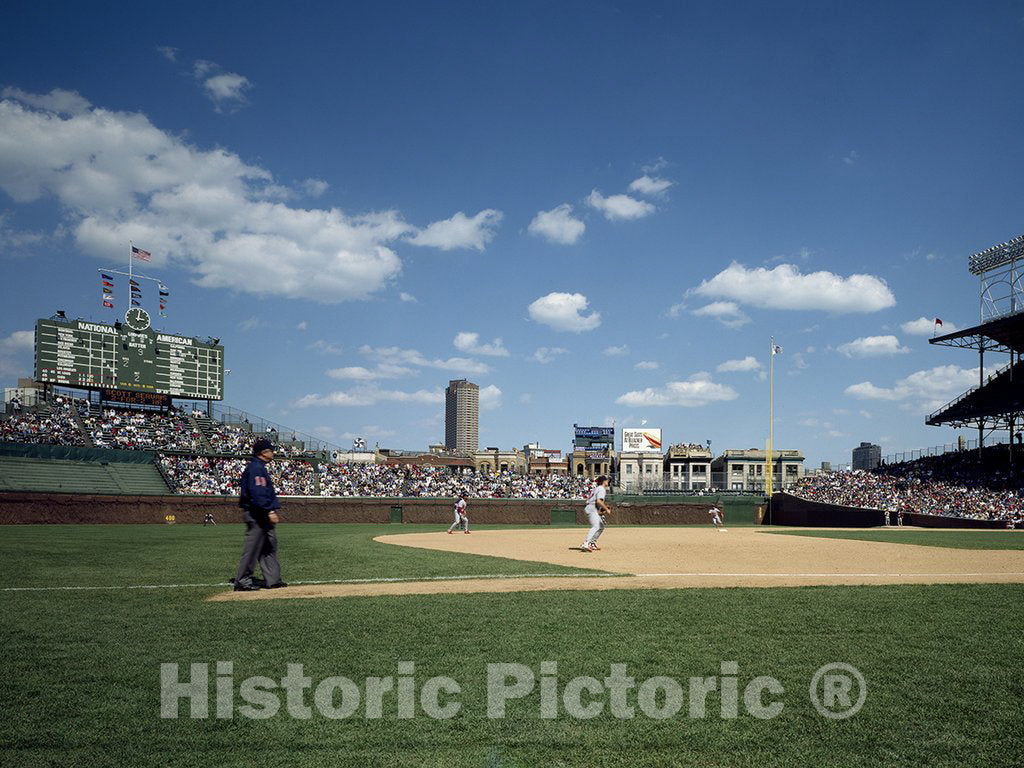 Chicago, IL Photo - Baseball Game at Historic Wrigley Field, Chicago, Illinois