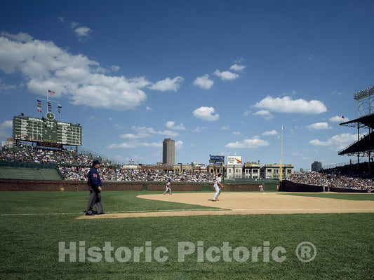 Chicago, IL Photo - Baseball Game at Historic Wrigley Field, Chicago, Illinois