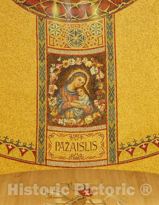 Photo - Artistic Details at The Basilica of The National Shrine of The Immaculate Conception on The Campus of The Catholic University of America, Washington, D.C.