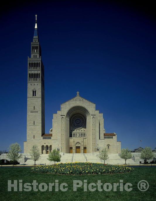 Photo- Basilica of The National Shrine of The Immaculate Conception on The Campus of The Catholic University of America, Washington, D.C. 2 Fine Art Photo Reproduction