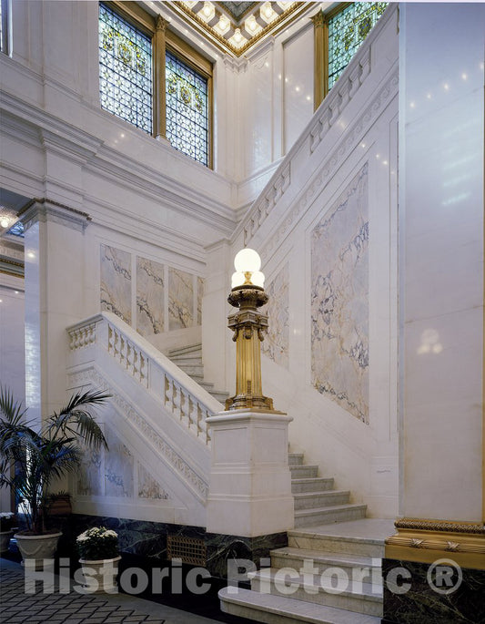 Baltimore, MD Photo - Lobby Stairway at The B&O Building, Baltimore, Maryland