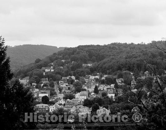 Photo - Aerial View of Grafton, West Virginia- Fine Art Photo Reporduction