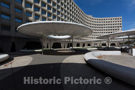 Photo - The Robert C. Weaver Federal Building, Located at 451 Seventh Street, S.W, Washington, D.C.- Fine Art Photo Reporduction