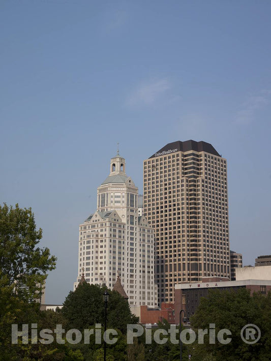 Photo - Skyline View of Hartford, Connecticut- Fine Art Photo Reporduction