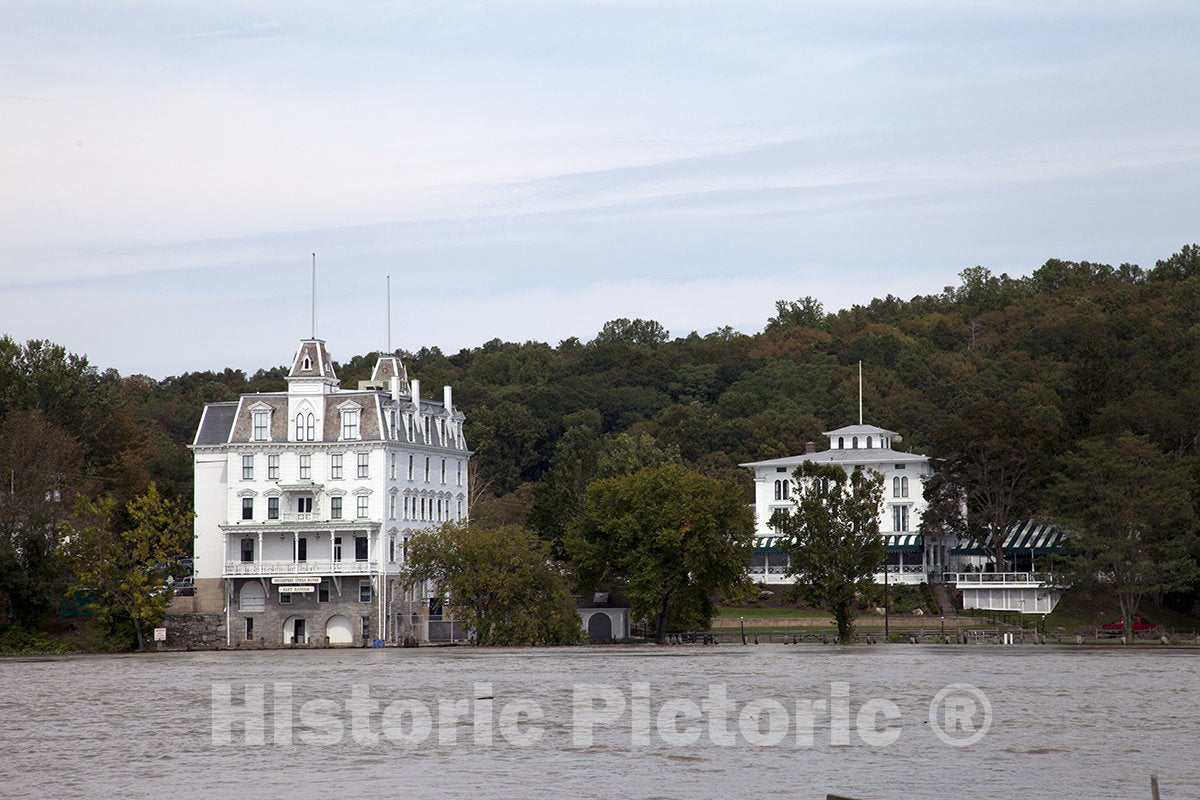 East Haddam, CT Photo - View from The Connecticut River of The Goodspeed Opera House-