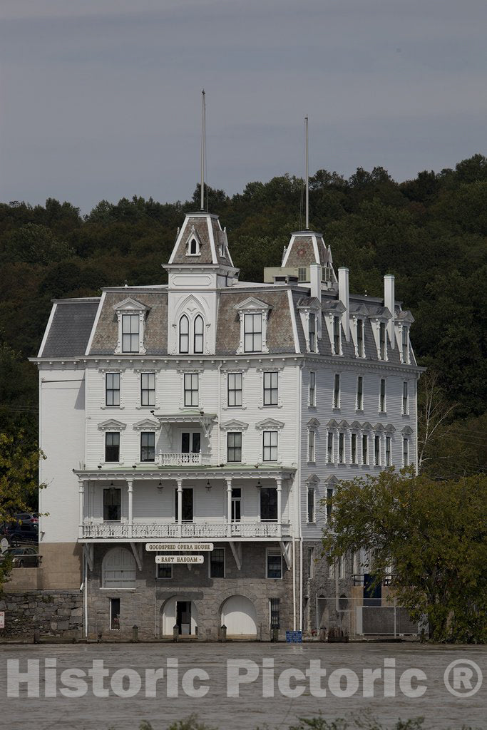 Lyme, CT Photo - View from The CT River of The Goodspeed Opera House, East Haddam, CT