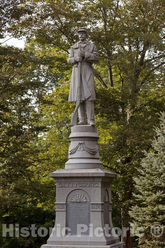 Photo - Gettysburg Soldier Memorial in Moodus, Connecticut- Fine Art Photo Reporduction