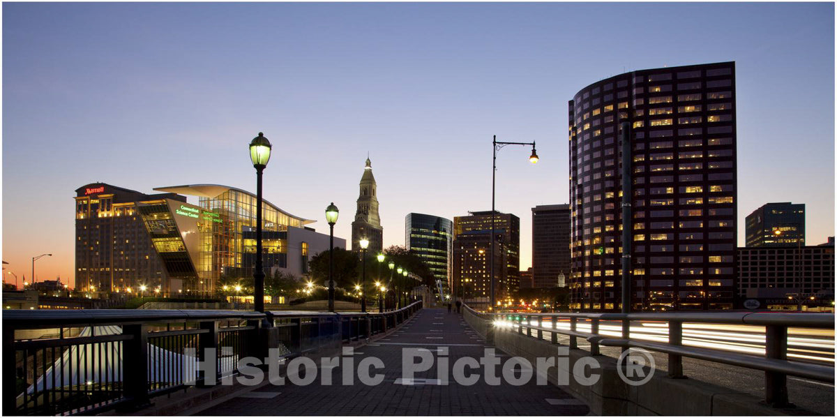 Hartford, CT Photo - Skyline View of Hartford, Connecticut