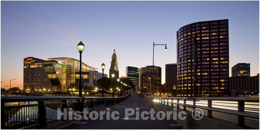 Hartford, CT Photo - Skyline View of Hartford, Connecticut