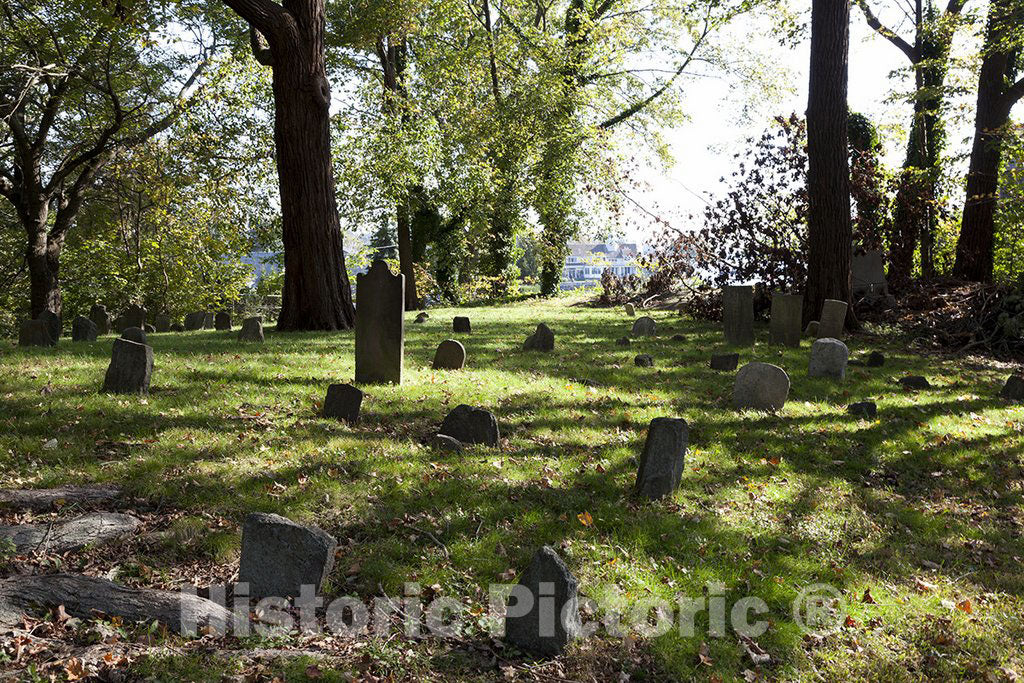 Greenwich, CT Photo - Old Burying Ground at Byram Shore, Greenwich, Connecticut