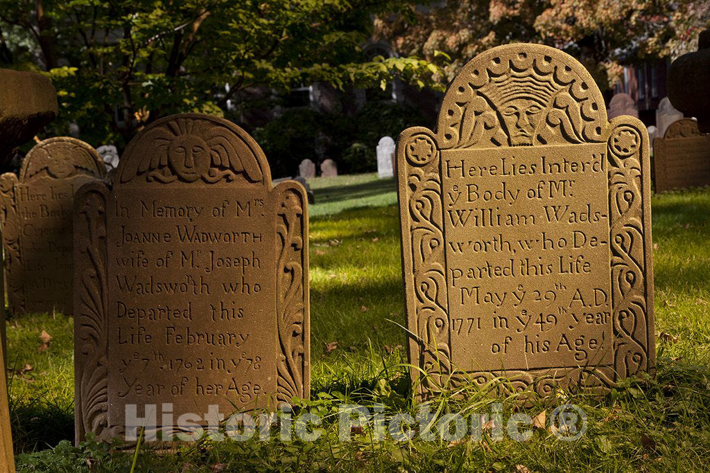 Hartford, CT Photo - Ancient Cemetery, Hartford, Connecticut