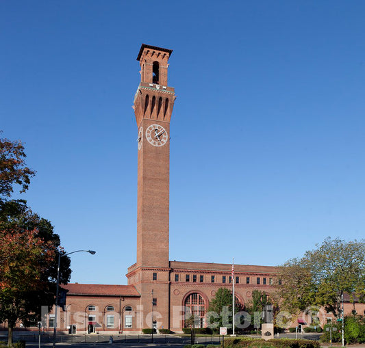 Photo - Union Station Train Depot in Waterbury, Connecticut- Fine Art Photo Reporduction