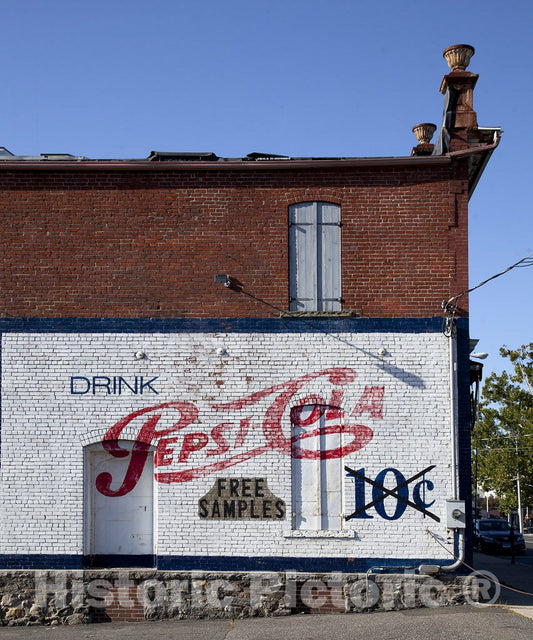 Danbury, CT Photo - Pepsi Sign, Located at Meeker's Harware Store in Danbury, Connecticut