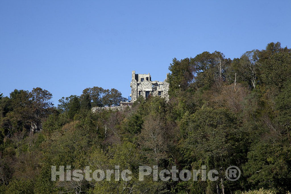 East Haddam, CT Photo - Gillette Castle from The Connecticut River, East Haddam, Connecticut
