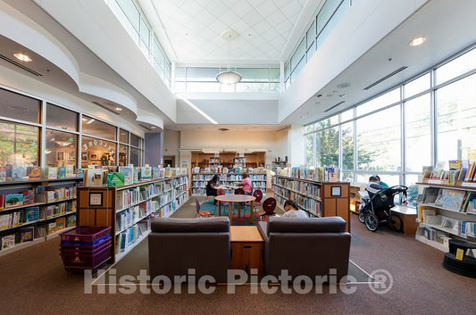 Photo - Bethesda Library, 7400 Arlington Road, Bethesda, Maryland- Fine Art Photo Reporduction