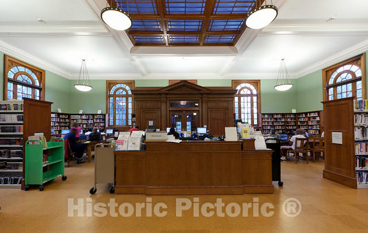 Photo- Takoma Park Neighborhood Branch of The D.C. Public Library System, 416 Cedar St, N.W, Washington, D.C. 1 Fine Art Photo Reproduction