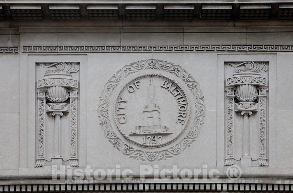 Photo- The Enoch Pratt Free Library, Located in Baltimore, Maryland, is one of The Oldest Free Public Libraries in The United States 1 Fine Art Photo Reproduction