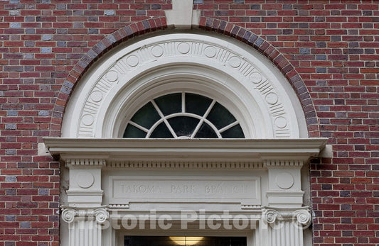 Photo- Takoma Park neighborhood branch of the D.C. Public Library System, 416 Cedar St, N.W, Washington, D.C. 3 Fine Art Photo Reproduction