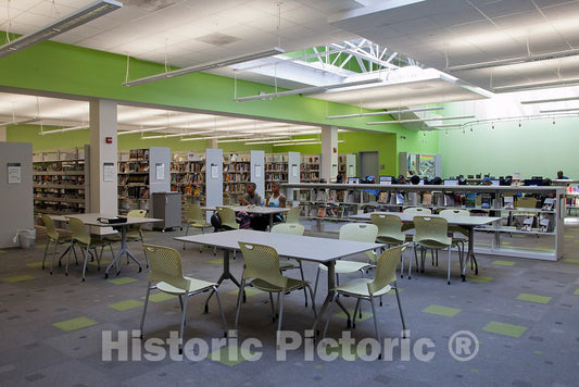 Photo - Deanwood Community Center and Library, 1350 49th St, N.E, Washington, D.C.- Fine Art Photo Reporduction