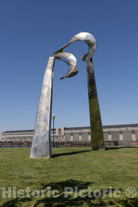 San Francisco, CA Photo - Sculpture Skygate by Roger Barr Along Embarcadero, San Francisco, CA