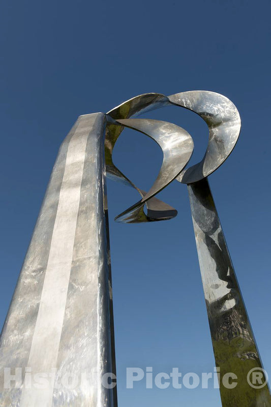 Photo - Sculpture Skygate by Roger Barr Along Embarcadero, San Francisco, California- Fine Art Photo Reporduction