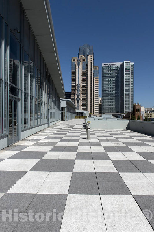 Photo- Sky View from The Moscone Center Patio, San Francisco, California 1 Fine Art Photo Reproduction