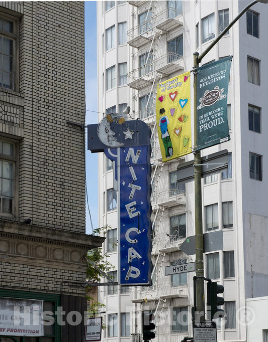 San Francisco, CA Photo - Nitecap bar Sign in San Francisco, California