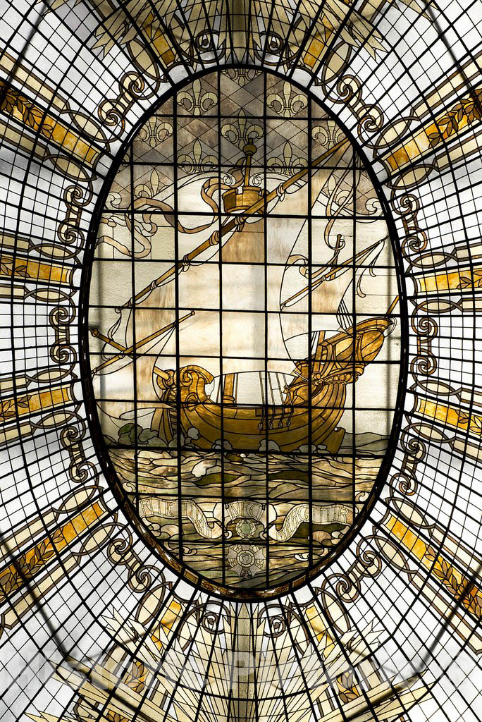San Francisco, CA Photo - Stained Glass in Neiman Marcus Store, San Francisco, California
