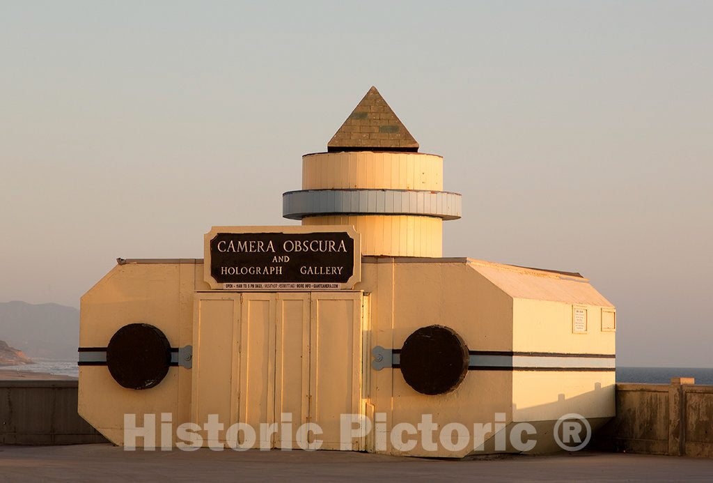 Photo - Camera Obscura, Located Near The Cliff House Restaurants just North of Ocean Beach, San Francisco, California- Fine Art Photo Reporduction