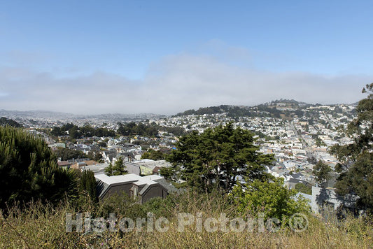 San Francisco, CA Photo - View from Bernal Heights Hill, San Francisco, California