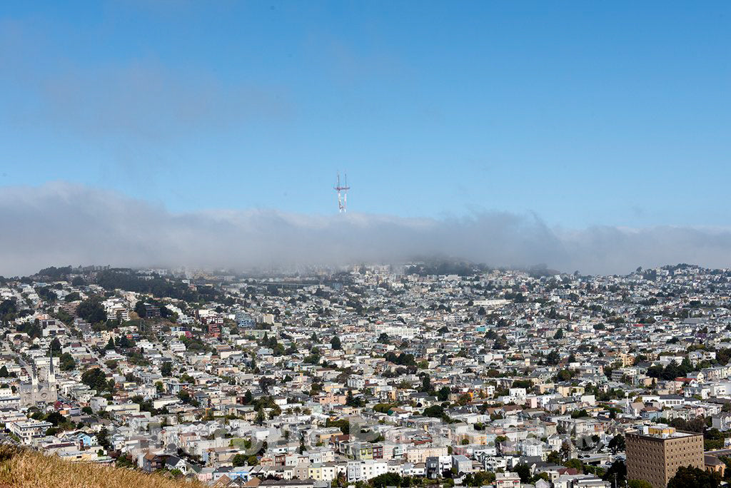Photo - View from Bernal Heights Hill, San Francisco, California- Fine Art Photo Reporduction